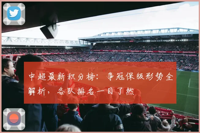 中超最新积分榜:争冠保级形势全解析,各队排名一目了然